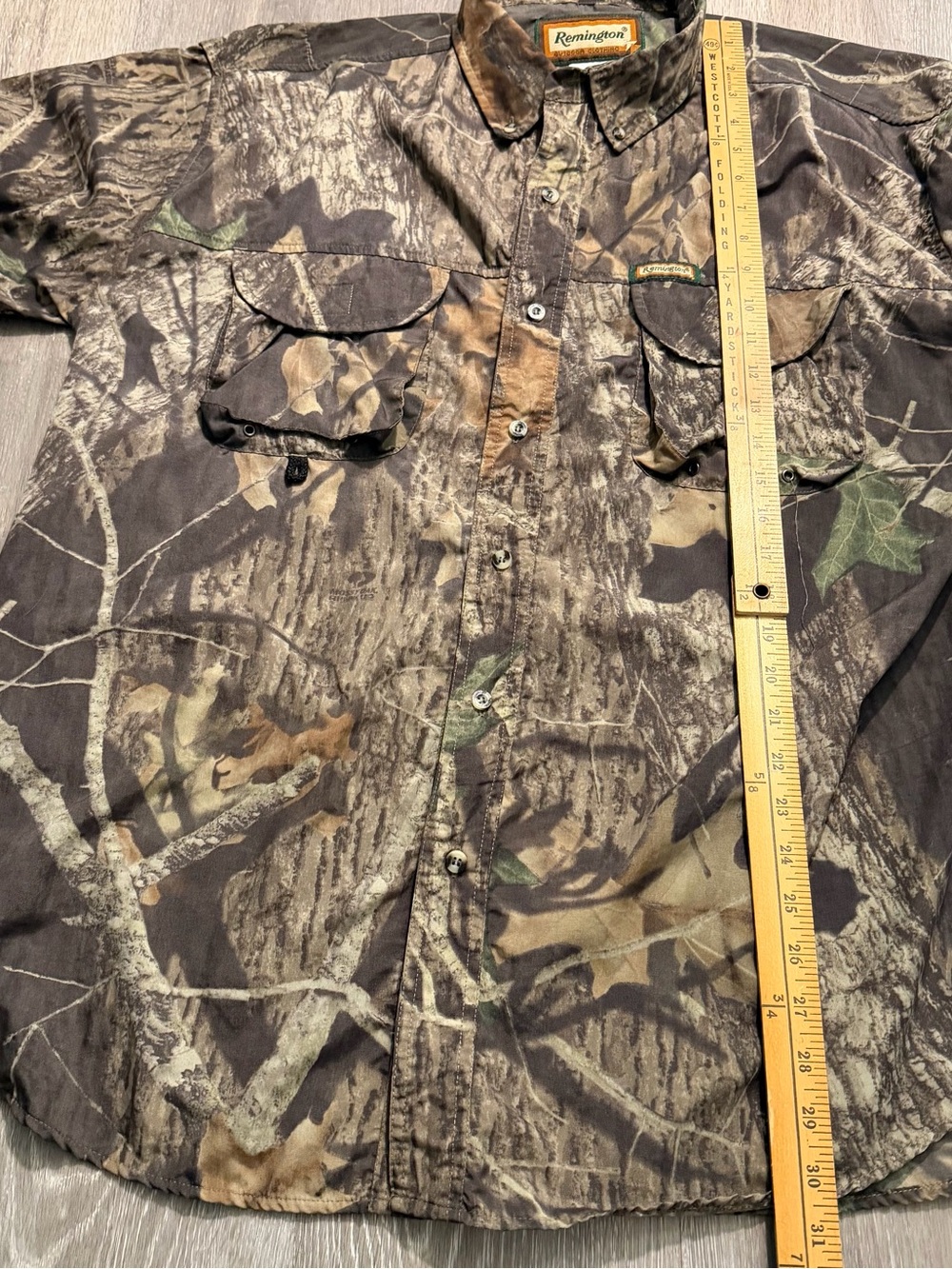 Remington Men's Realtree Camo Button-Front Field Jacket Mens XL - Picture 4 of 8